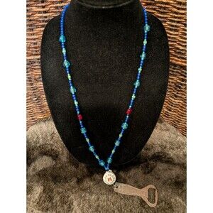 Beaded Necklace Bottle Opener 30" Blob Top Party Beer Bar Gift Stocking Stuffer